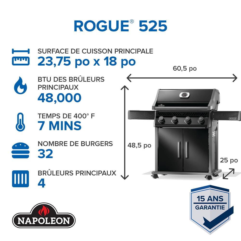 BBQ NAPOLEON ROGUE 525 PK – Image 3