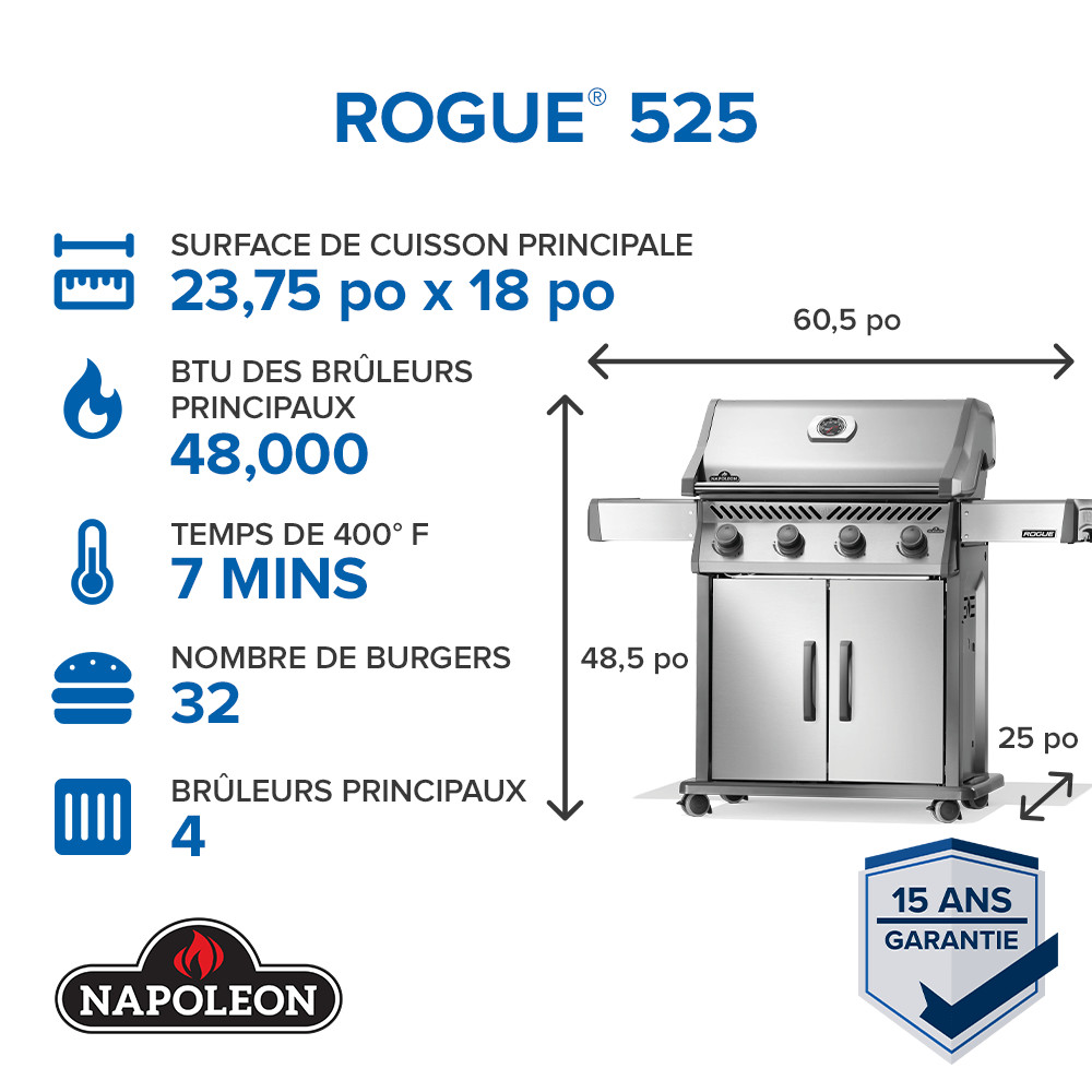 BBQ NAPOLEON ROGUE 525 PSS – Image 9