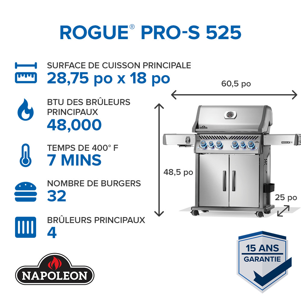 BBQ NAPOLEON Rogue® PRO-S 525 RSIB – Image 3